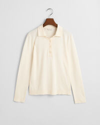 Nahtloses Langarm-Poloshirt