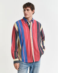 Oversized Fit Seersucker Hemd mit Streifen