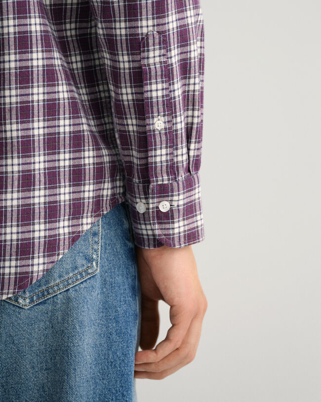 Regular Fit Flanell Karohemd