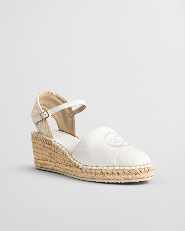 Luliza Leinen-Espadrille mit Keilabsatz