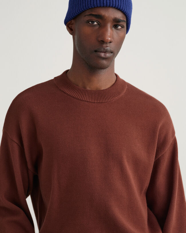 Rundhalspullover aus Supima Baumwolle