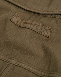 St&uuml;ckgef&auml;rbte Baumwoll Leinen Hemdjacke