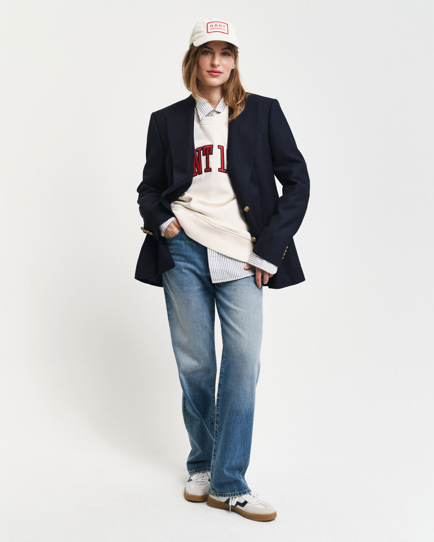 Color Blocked Rundhals-Sweatshirt