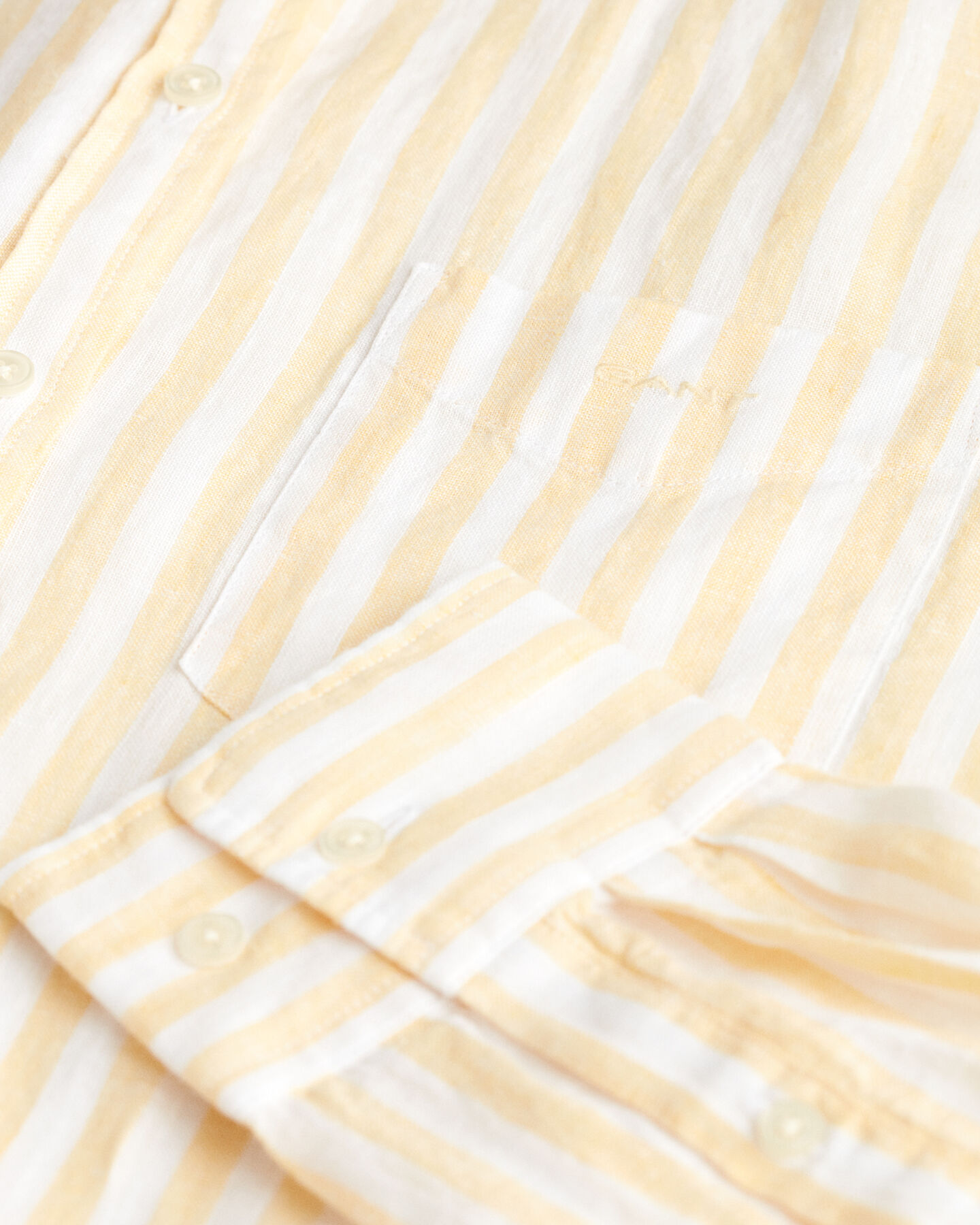 Relaxed Fit Leinen Bluse mit Streifen