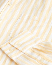 Relaxed Fit Leinen Bluse mit Streifen