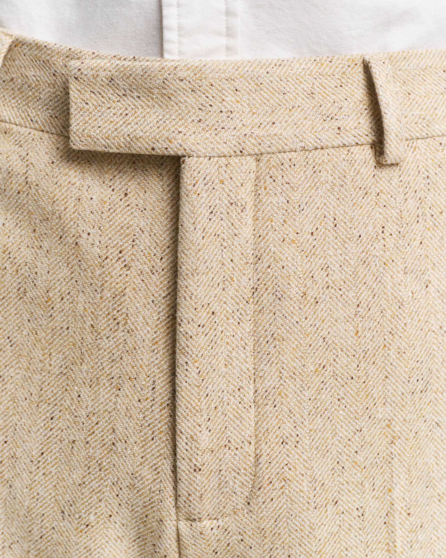 Relaxed Fit Herringbone Anzughose mit Noppeneffekt