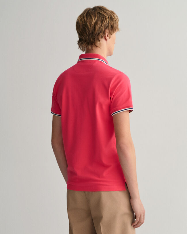 3-Color Tipped Piqu&eacute;-Poloshirt