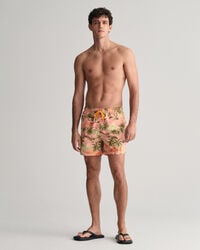Hawaiian Print Badeshorts