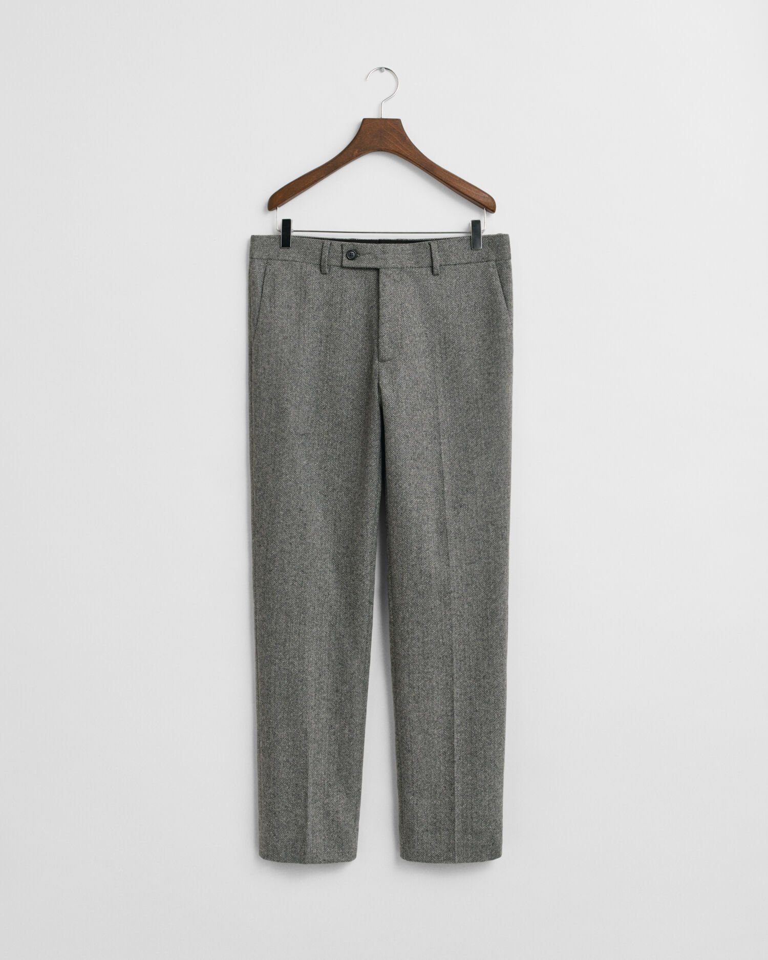 Slim Fit Flannel Herringbone Suit Pants