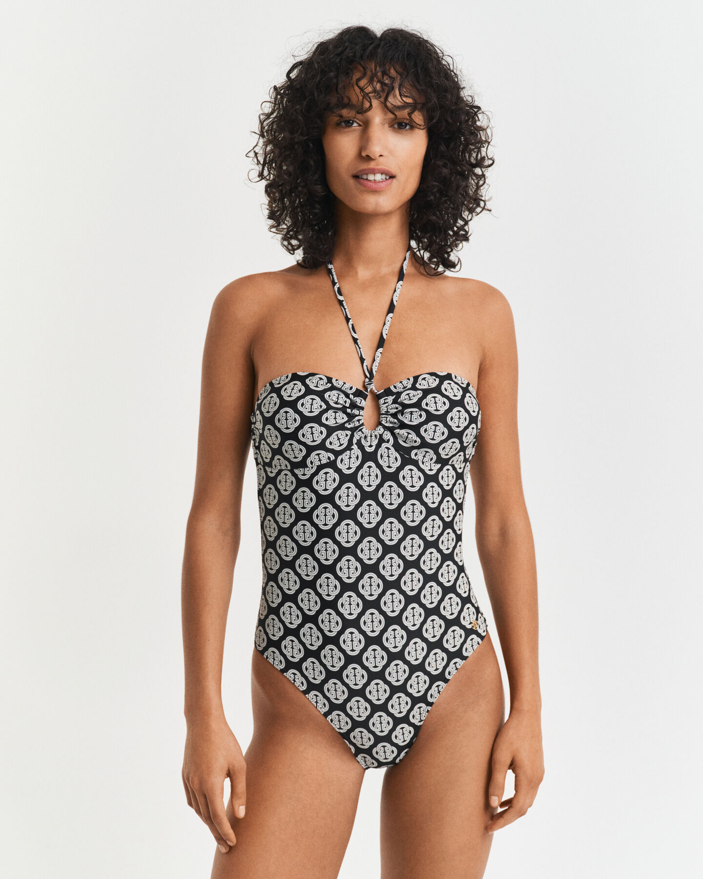 Monogram Badeanzug mit Print