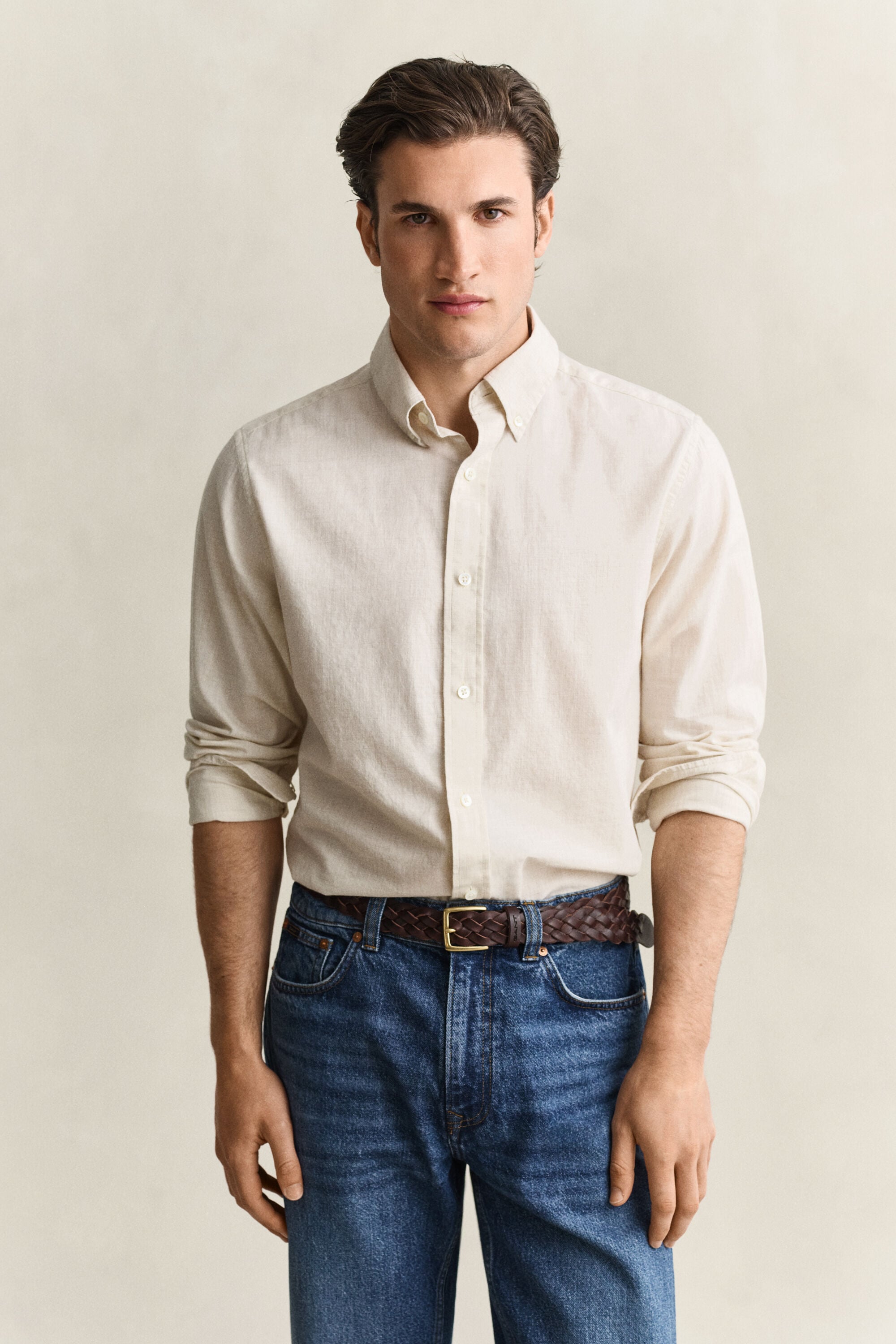 Chemise en coton et cachemire
