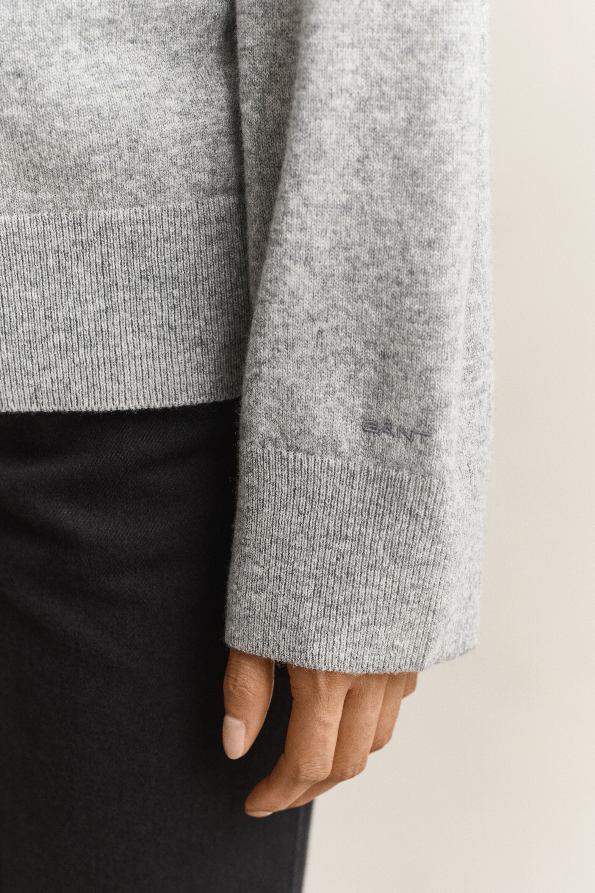 Stehkragenpullover aus feiner Lambswool
