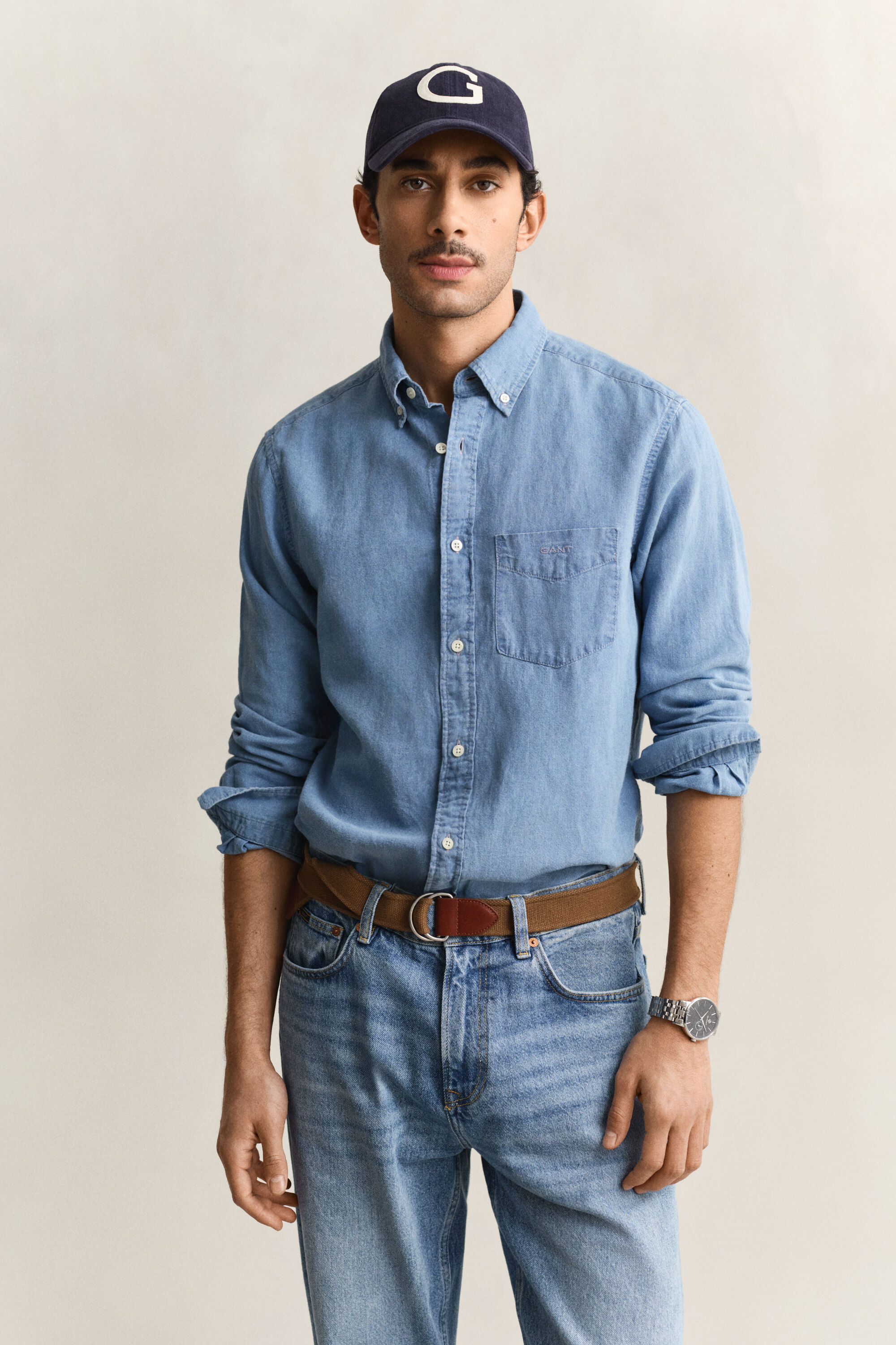 Cotton Linen Indigo Shirt