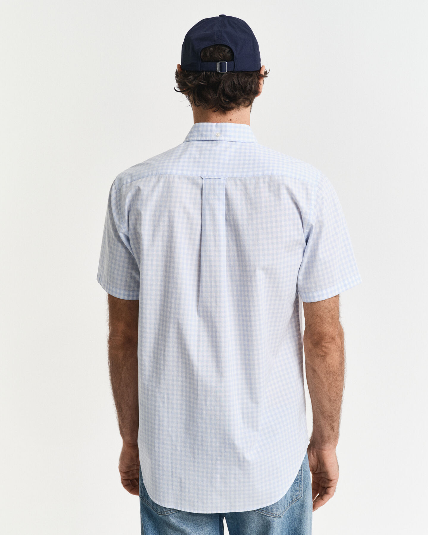 Regular Fit Classic Gingham Popeline Kurzarmhemd