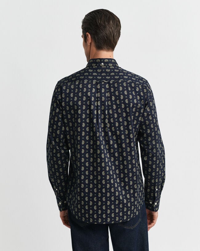 Regular Fit Twill-Hemd mit Paisley-Print