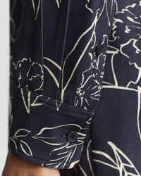 Hemdblusenkleid mit Blumen-Print