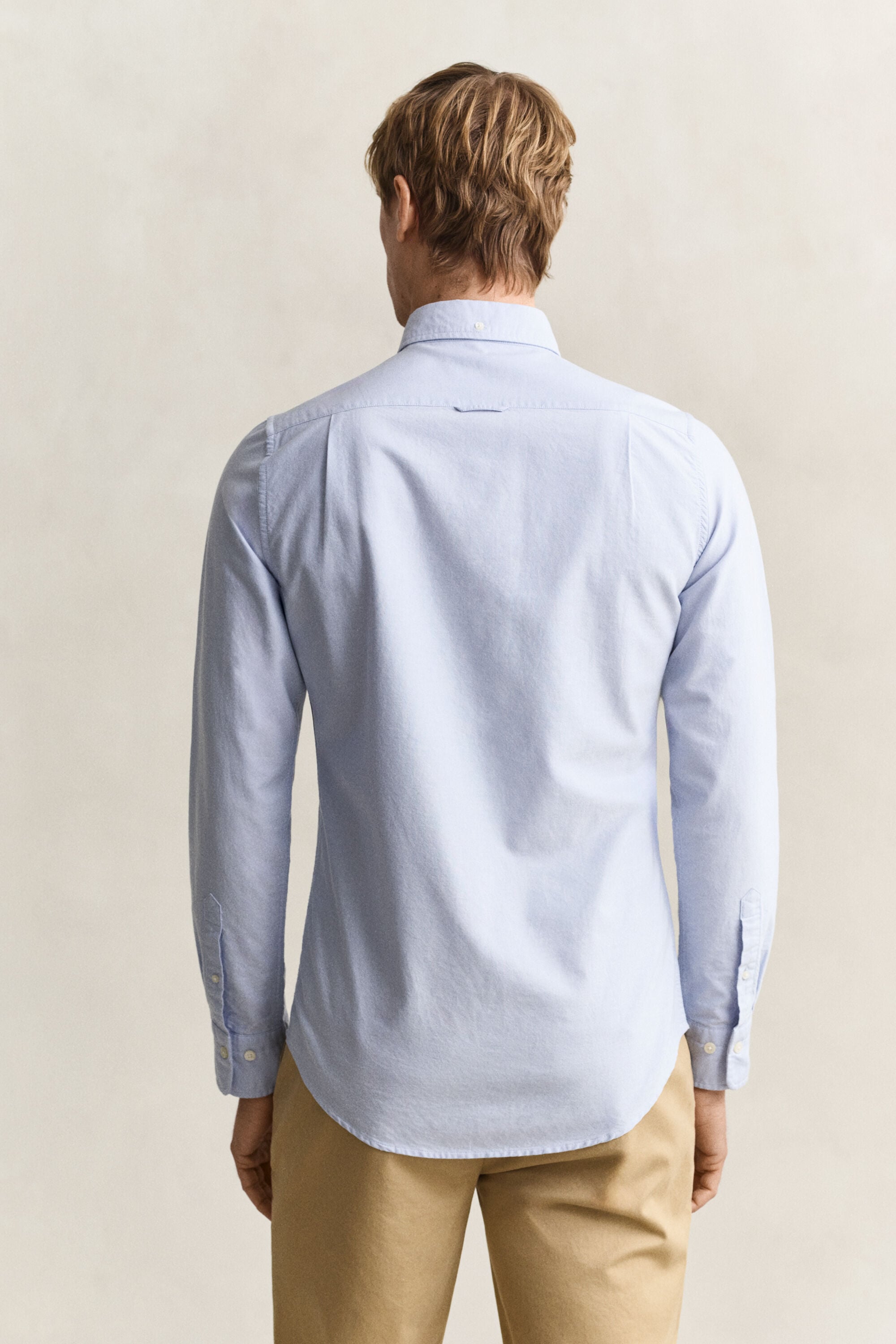 Chemise ajustée en coton Oxford classique