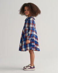 Girls Flanellkleid mit Karomuster
