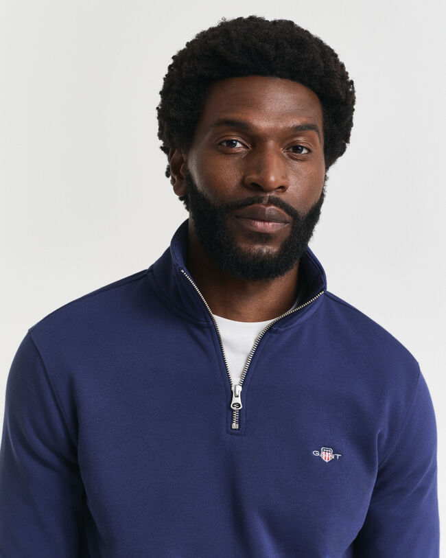 Shield Sweatshirt mit halblangem Reißverschluss