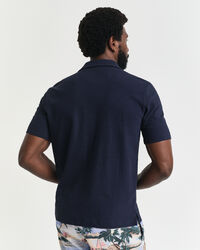 Strukturiertes Kurzarmhemd