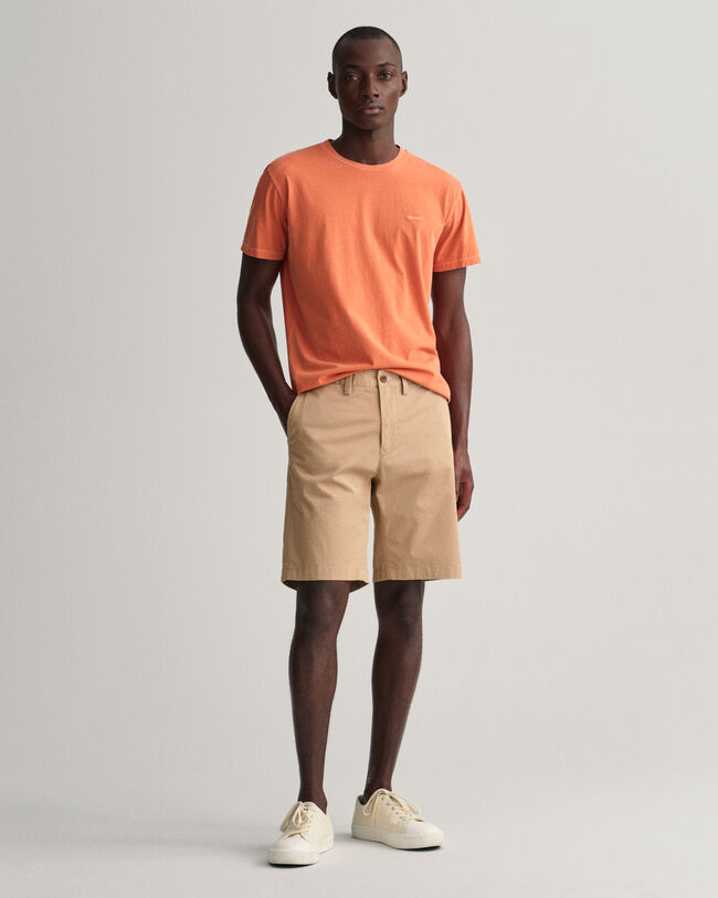 Hallden Slim Fit Twill-Shorts