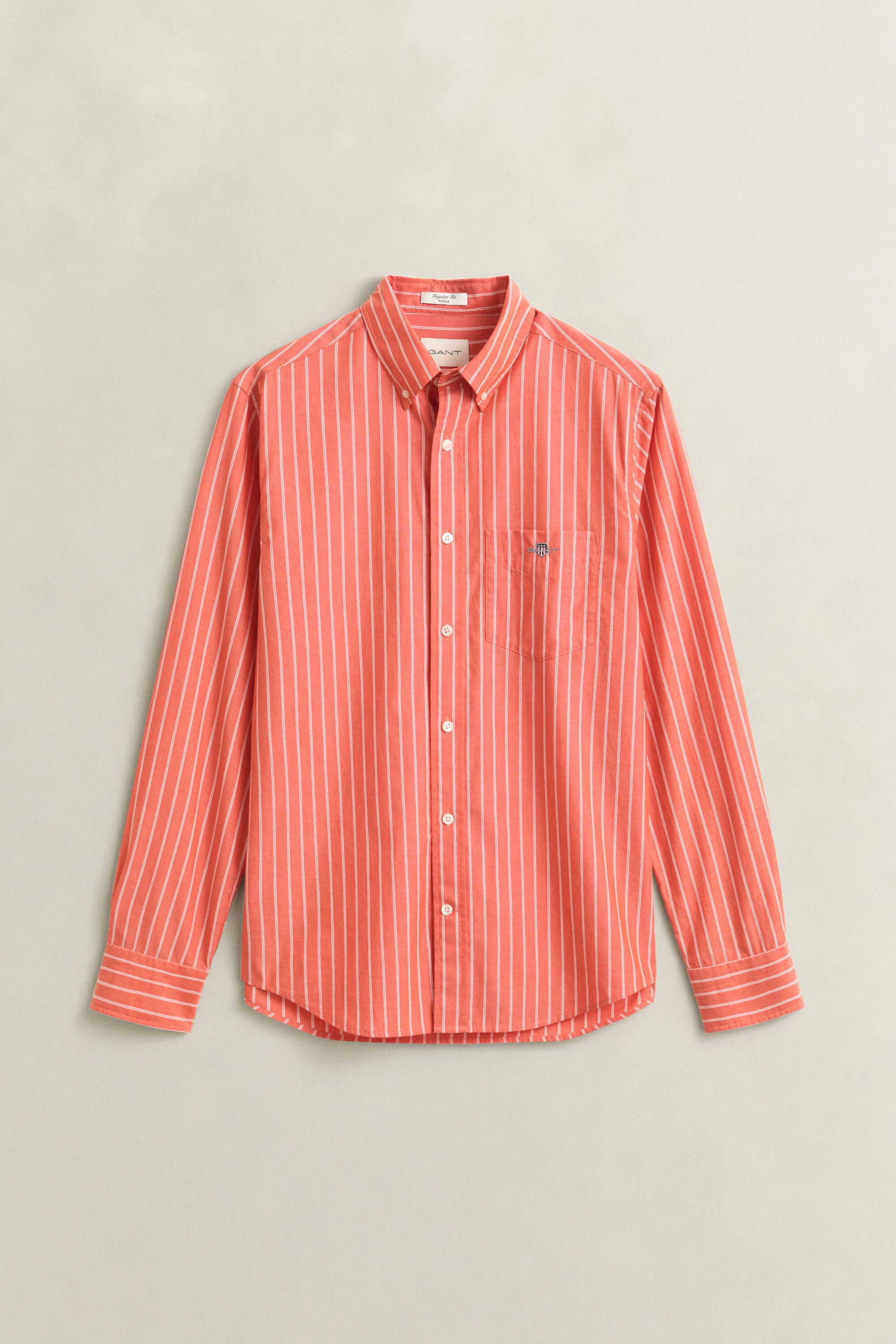 Camicia classica in popeline a righe