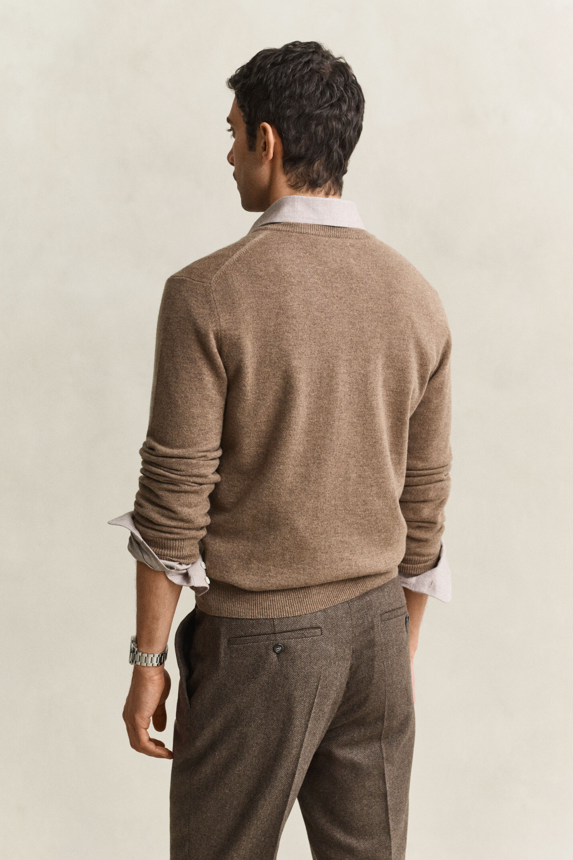 V-Neck Pullover aus Lambswool
