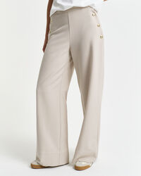 Geknöpfte Hose mit hohem Bund