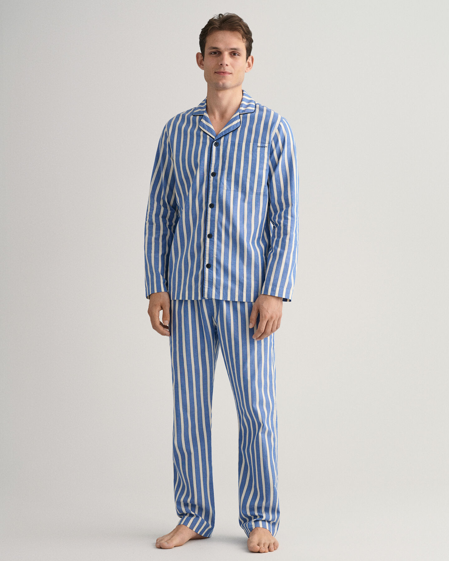 Pyjamahose mit Oxfordstreifen