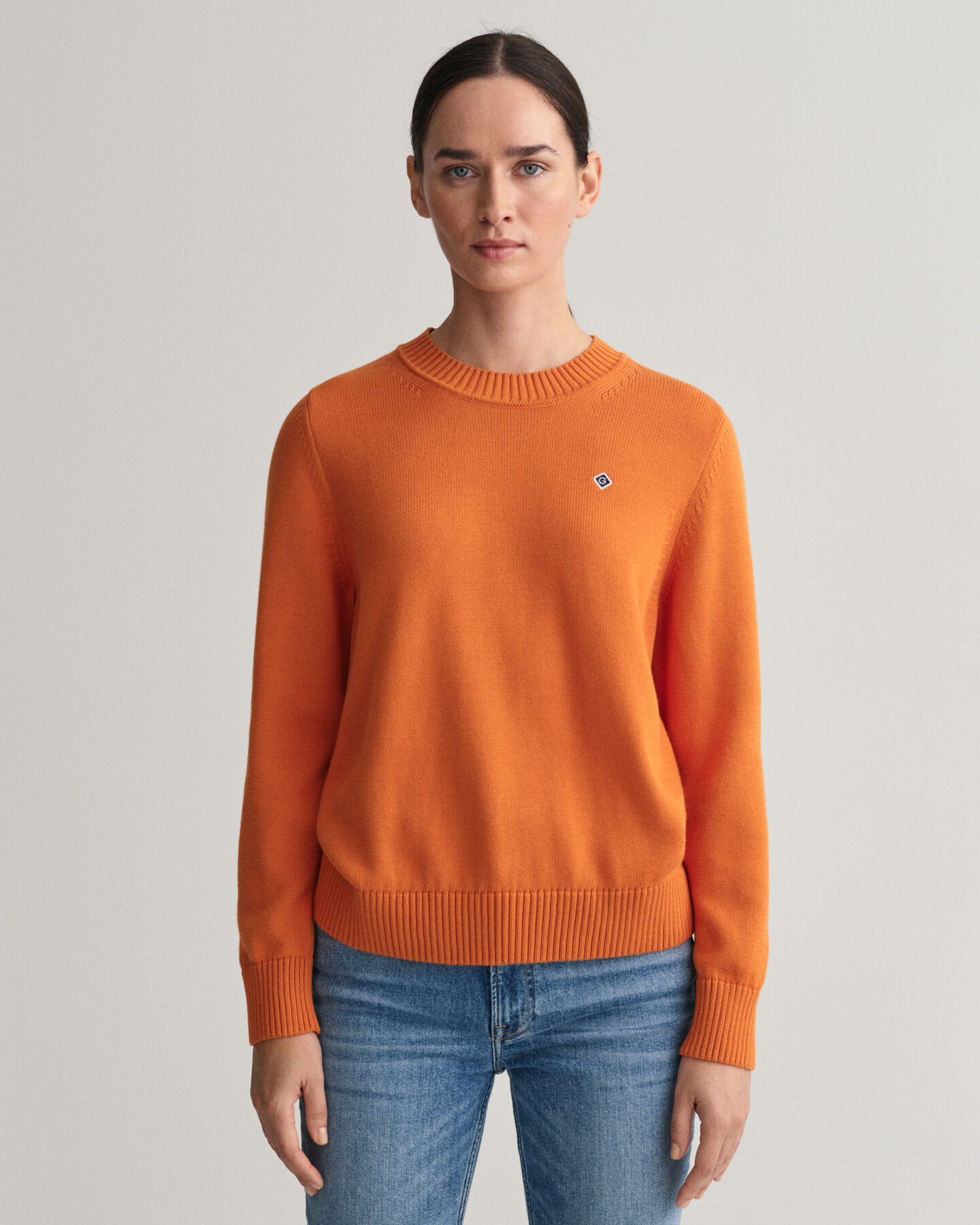 Icon G Rundhalspullover aus Baumwolle