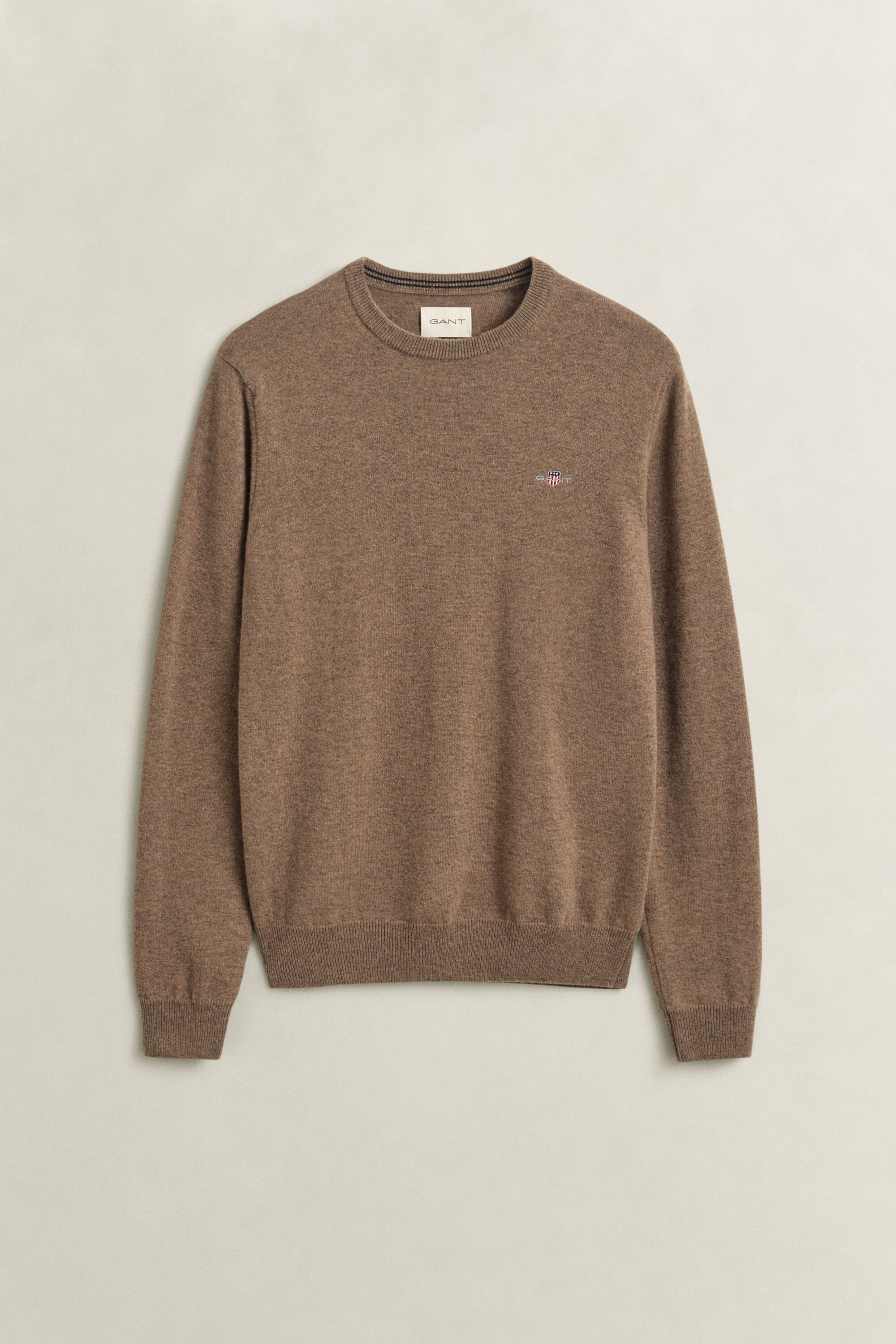 Rundhalspullover aus Lambswool