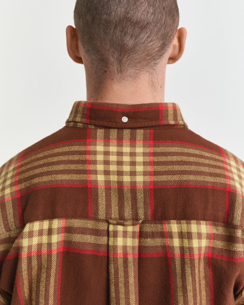 Oversized Twillhemd aus Flanell