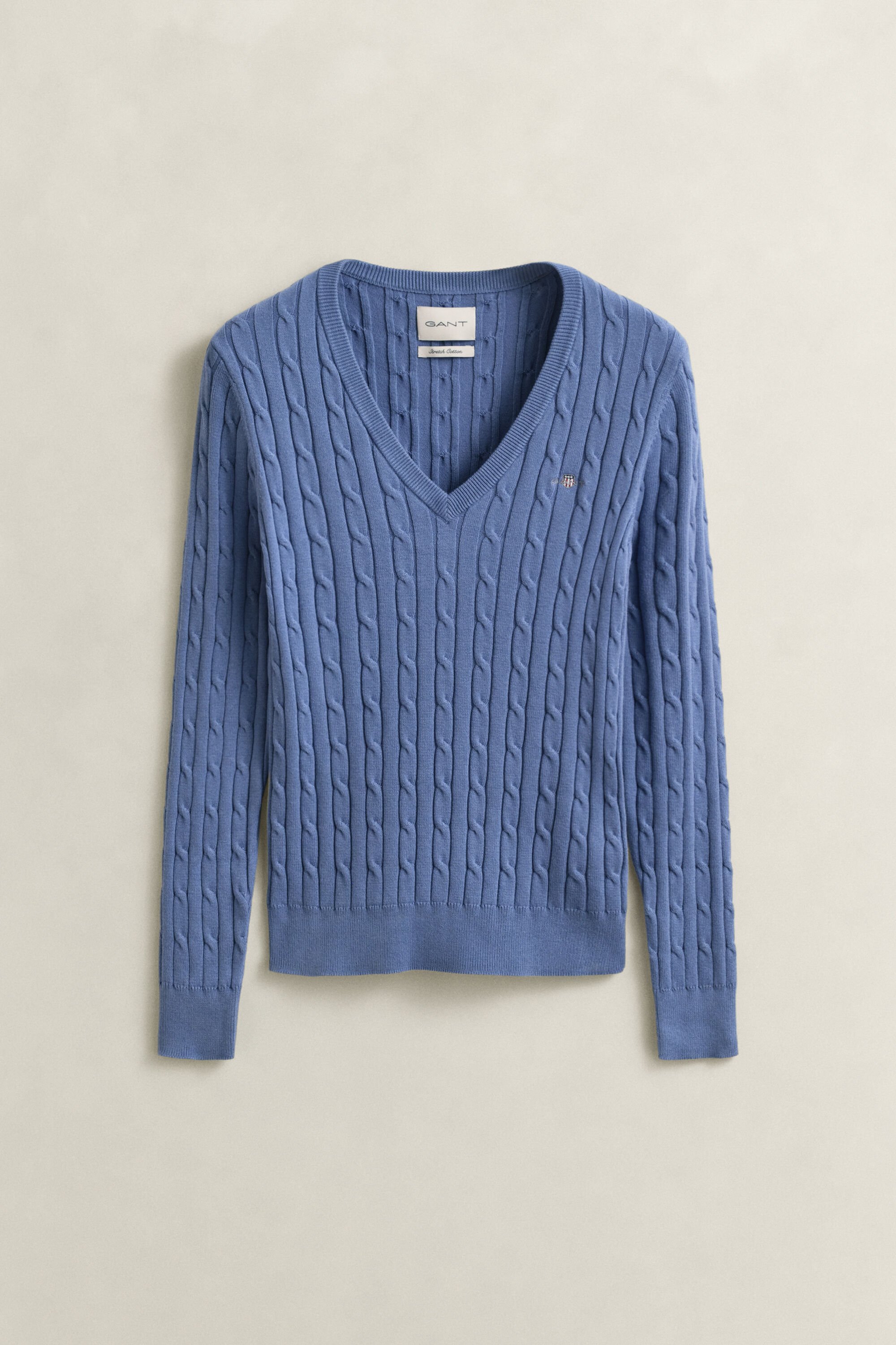 Cable Knit V-Neck Sweater