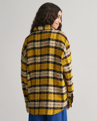 Oversized Boucl&eacute; Karohemd