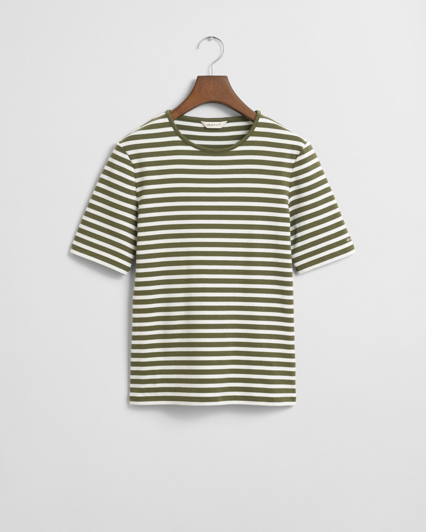 Geripptes T-Shirt mit Streifen