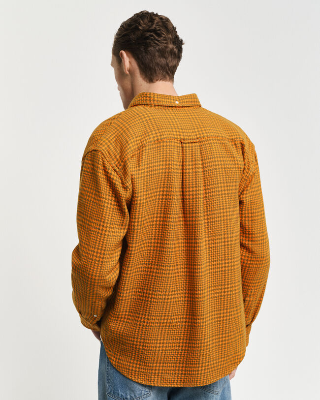 Relaxed Fit Houndstooth Hemd