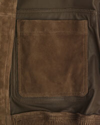 Fliegerjacke aus Veloursleder