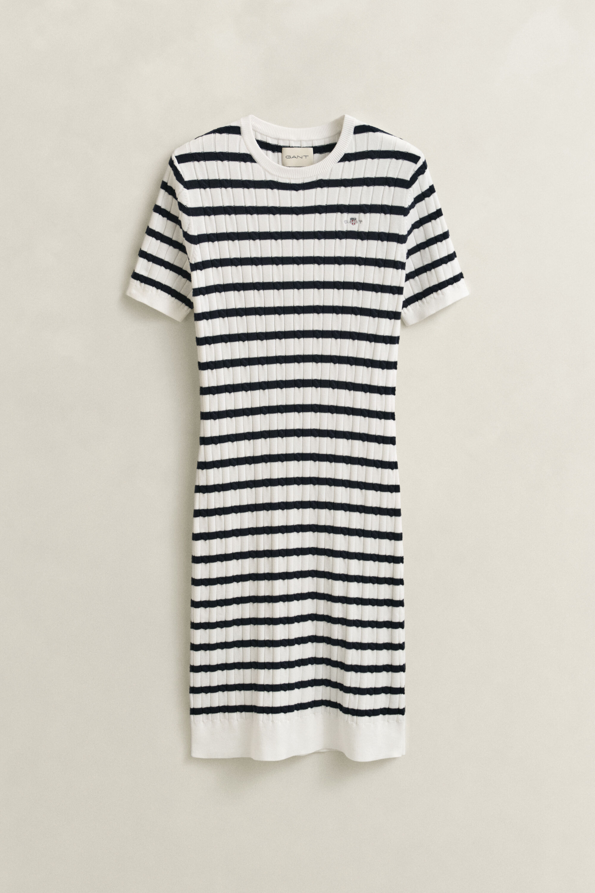Cotton Cable Knit Dress