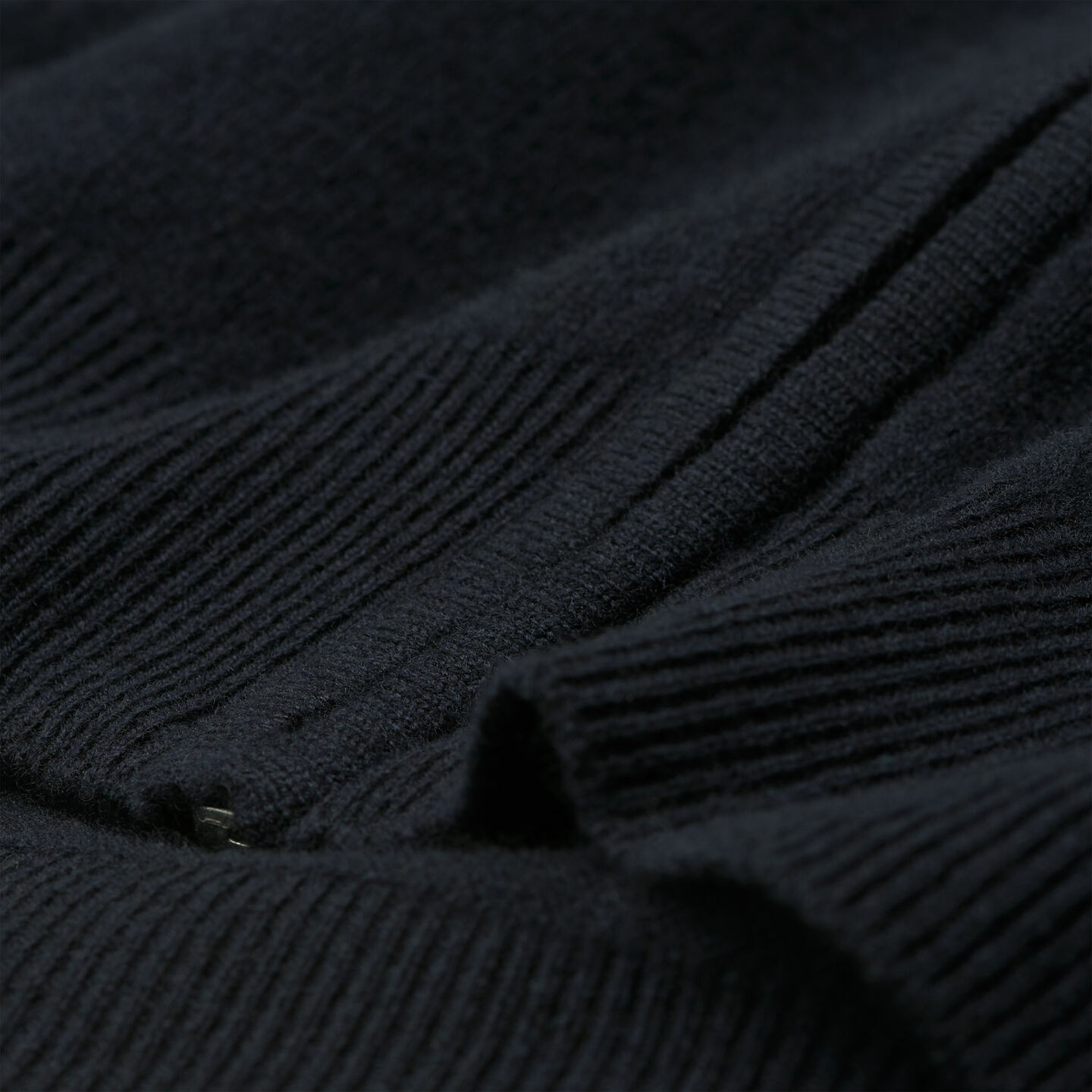 Strickjacke aus Super Fine Lambswool mit Reißverschluss