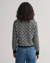 G Patterned Jacquard-Polopullover