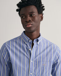 Regular Fit Popeline Hemd mit Streifen