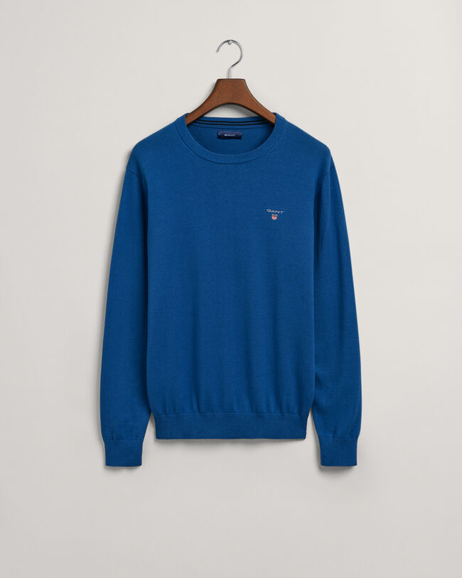 Classic Rundhalspullover aus Baumwolle