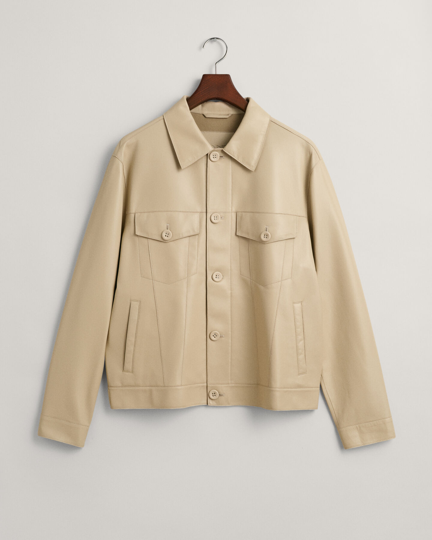 Truckerjacke aus Leder