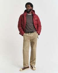 Zopfstrick Rundhalspullover aus Baumwolle