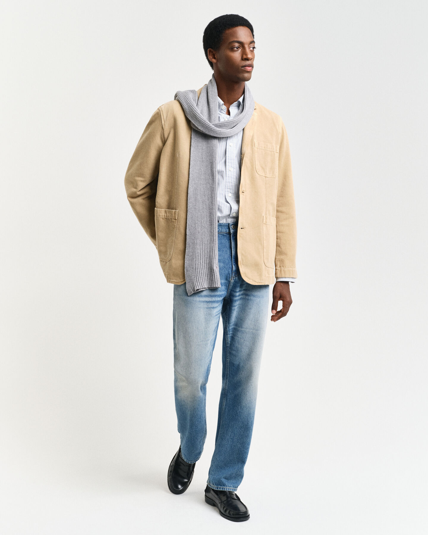 Relaxed Fit Sakko aus Canvas