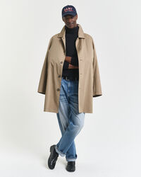 Zopfstrick Rollkragenpullover aus Baumwolle