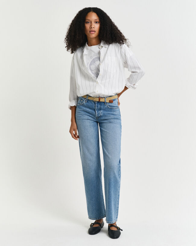 Rigid Jeans mit geradem Bein