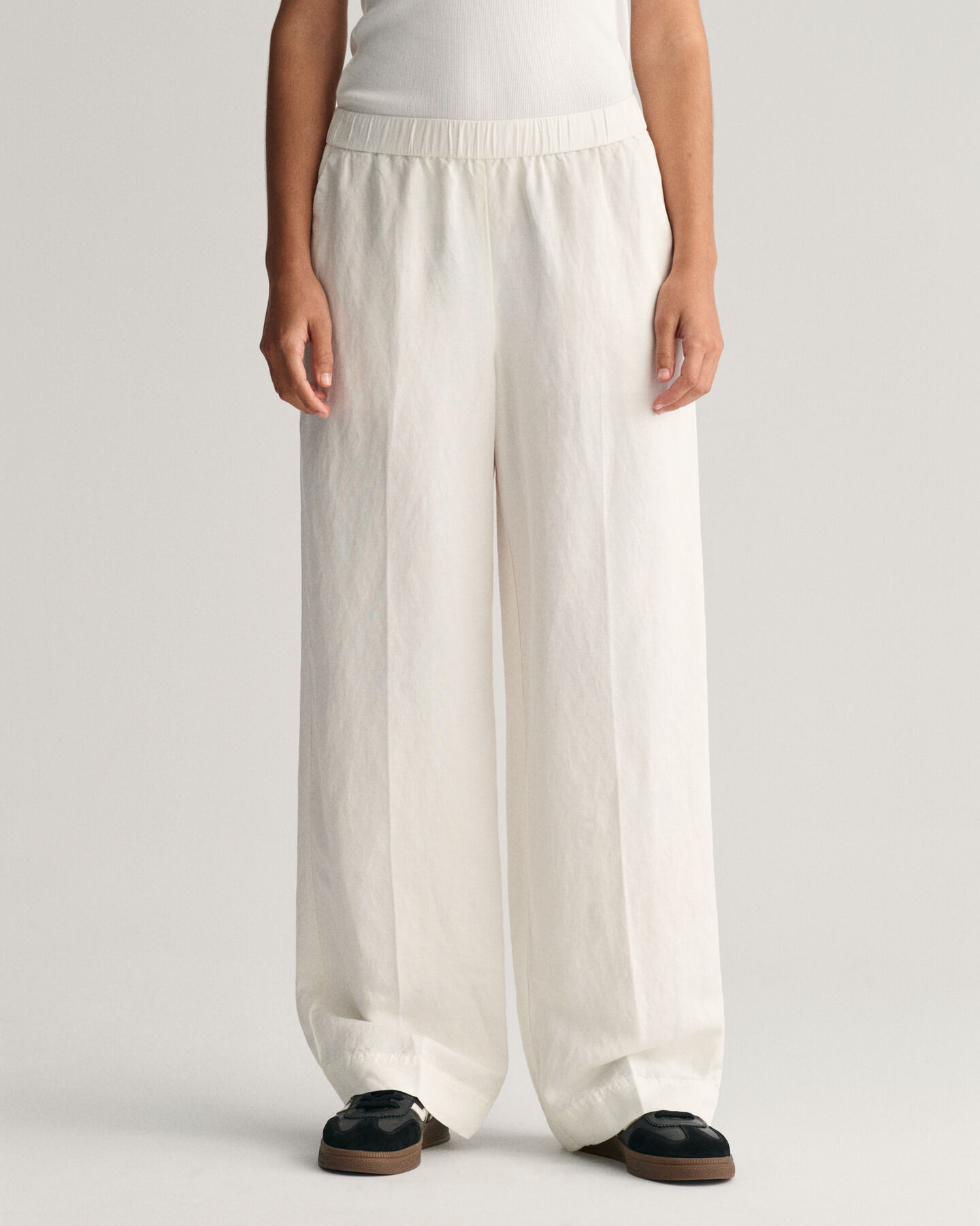 Relaxed Fit Leinenmix Pull-On Hose
