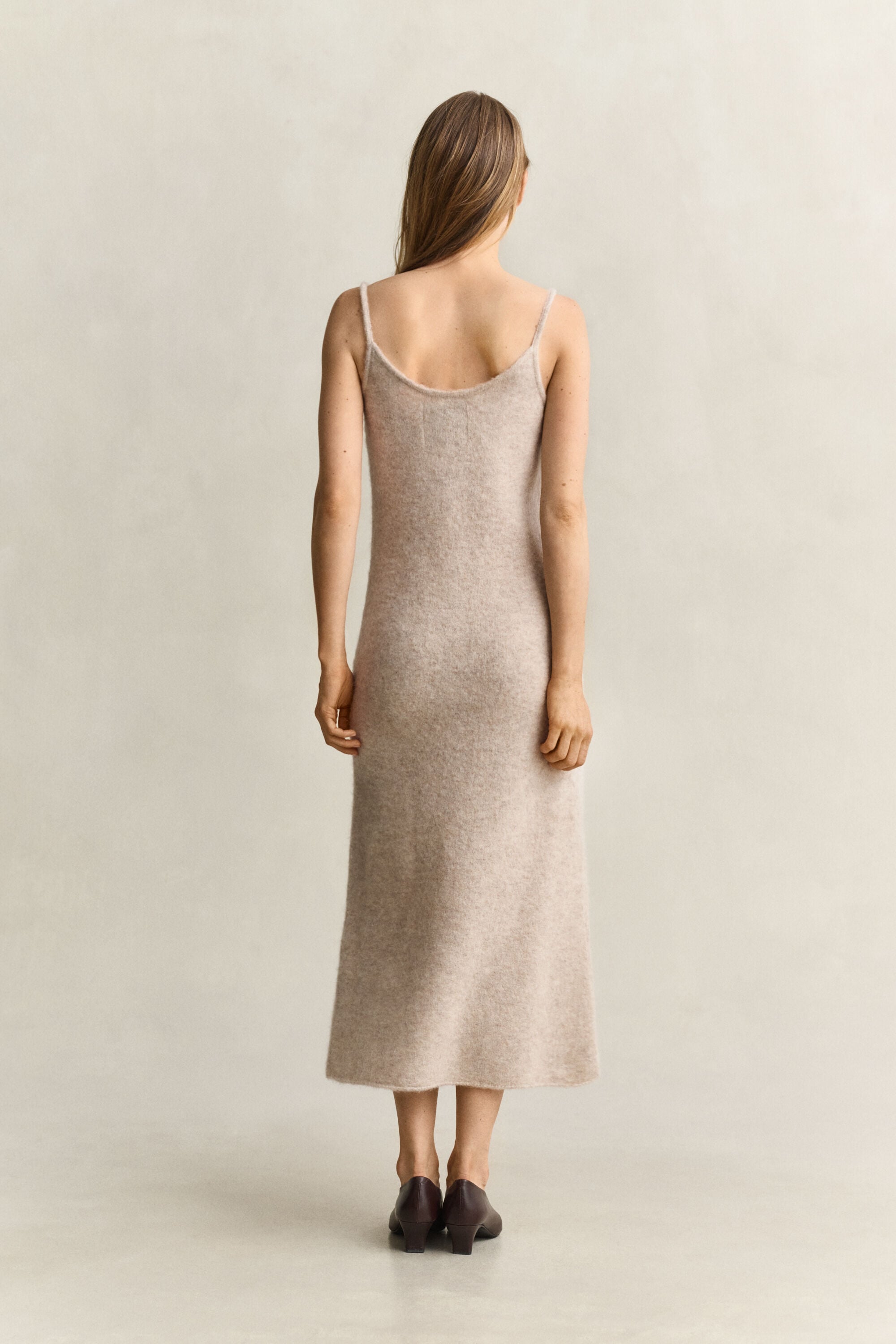 Strickträgerkleid aus Alpakawollgemisch
