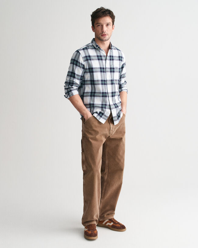 Regular Fit Tartan Flanellhemd